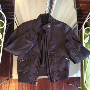 Gap leather jacket for girls